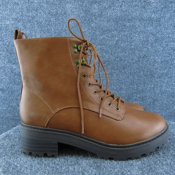 Universal Thread Tan Lace-Up Boots - Picture 3 of 7